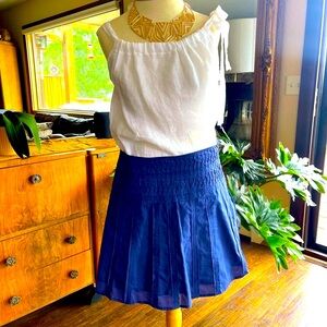 ❗️❗️SALE❗️❗️Prana lined cotton skirt, lightweight, lovely detailed stitching